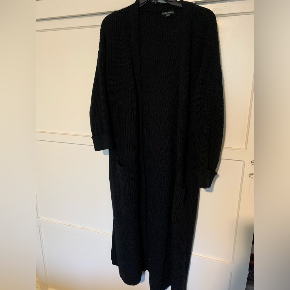 Wild fable black cardigan size L
